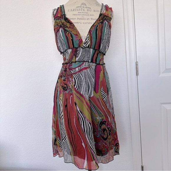 Fire Los Angeles Multicolored Flowy Dress - Picture 1 of 5